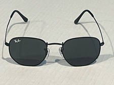 Usado, Óculos de sol Ray-Ban RB3548 hexagonal unissex armação preta/lente plana preta comprar usado  Enviando para Brazil