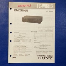 Sony wr8es service for sale  Mio