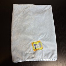 Cobertor de bebê SMALL WONDERS azul claro veludo cetim apoio/aparado elefante 29x38 comprar usado  Enviando para Brazil