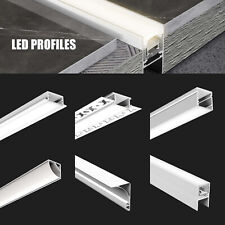 Perfis de LED 2M canal de alumínio com difusor para luz de tira de LED formato V/U comprar usado  Enviando para Brazil