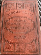 Manuali hoepli fonditori usato  Cusano Milanino