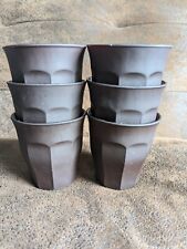 Lot 6 Verres Duralex Picardie Marron Mat Céramique Tasse Café Bistrot Gobelet  na sprzedaż  Wysyłka do Poland