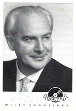 Autogrammkarte willy schneider gebraucht kaufen  Berlin
