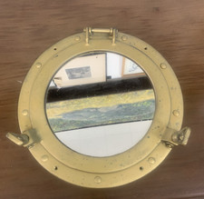 Brass porthole mirror for sale  San Bruno