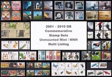 Conjuntos de selos comemorativos 2001-2010 GB UM MNH - Vários anúncios comprar usado  Enviando para Brazil