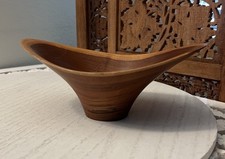 Tigela de madeira virada criada artesanalmente assinada 9x6x4 linda embarcação feita à mão OOAK comprar usado  Enviando para Brazil