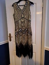 Silver sequin black for sale  WEST BROMWICH