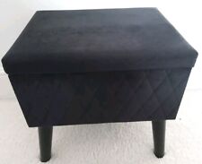 Black footstool storage for sale  FAREHAM