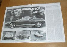 Lotus europa special for sale  FAREHAM
