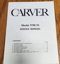Carver tfm power for sale  Yorktown