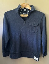 Pulôver masculino Gap Kids 1/4 zíper manga longa XL(12) azul comprar usado  Enviando para Brazil
