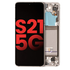 Conjunto OLED com moldura para Samsung Galaxy S21 5G Aftermarket Plus Phantom branco comprar usado  Enviando para Brazil