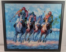 Vintage painting racetrack for sale  MANCHESTER