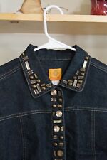 women denim jackets rhinestones for sale  Adrian