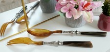 Antique salad cutlery d'occasion  Expédié en Belgium
