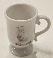 Mini xícara de porcelana Precious Moments fevereiro SEM RACHADURAS OU LASCAS comprar usado  Enviando para Brazil