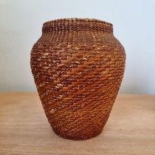 Vintage terracotta rattan for sale  LONDON