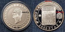 AÑO SANTO JACOBEO. 2000 PESETAS PLATA AÑO 1993 PEREGRINOS ALEMANES. 27 gr. 40 mm comprar usado  Enviando para Brazil