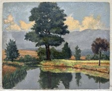 Tableau ancien paysage d'occasion  Paris XVII