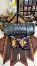 Black leather studded for sale  Stafford