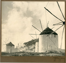 Greece windmills vintage d'occasion  Expédié en Belgium
