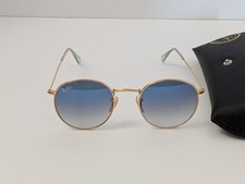 Óculos de sol Ray-Ban RB3447 001/3F redondo metal armação dourada azul degradê usado comprar usado  Enviando para Brazil