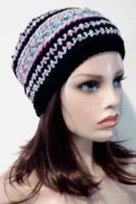 Ganchillo Mujer Hecho a Mano Gorro Sombrero Fiesta Mezcla Confeti Puffs Vendedor de EE. UU. segunda mano  Embacar hacia Mexico