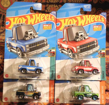 Hot Wheels 4 '83 TOON'D CHEVY SILVERADO 2022 Novo Modelo Azul Vermelho '23 Limão Dk Azul comprar usado  Enviando para Brazil