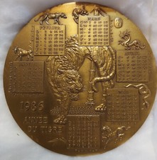 Médaille calendrier 1986 d'occasion  Huriel