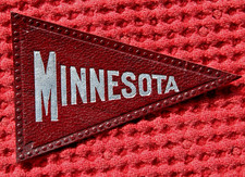 Pennant cigarro universitário adesivo bandeira couro tabaco década de 1920 University Minnesota, usado comprar usado  Enviando para Brazil