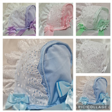 Chapéu DREAM BABY GIRLS 0-5 ANOS verão românico algodão broderie acabamento babados comprar usado  Enviando para Brazil