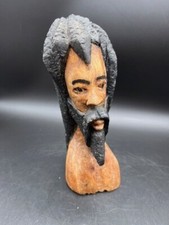 Estátua de madeira esculpida à mão Bob Marley rastafári homem jamaicano figura de arte 8", usado comprar usado  Enviando para Brazil