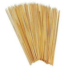 100 espetos de bambu 30 cm palitos de madeira kebab churrasqueira frutas fonte de chocolate   comprar usado  Enviando para Brazil