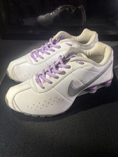 Raro 2012 Feminino Nike Shox Classic 2 Branco/Prata/Roxo 434907-105 EUA Tamanho 11 comprar usado  Enviando para Brazil
