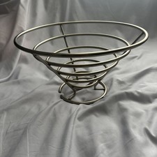 Tigela de frutas Euro fio de aço inoxidável 12”w x 7”h comprar usado  Enviando para Brazil