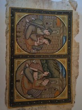 Mughal painting 6x4 for sale  LANCING