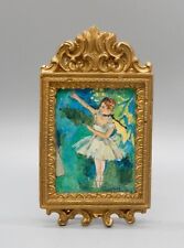 De colección ÚNICA Degas Ballet Ensayo Pintura Casa de Muñecas Miniatura 1:12 segunda mano  Embacar hacia Argentina