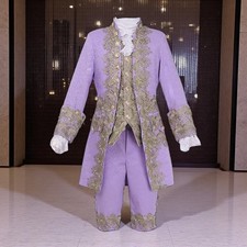 Jaqueta e colete masculino e feminino fantasia vitoriana príncipe rococó/princesa Halloween » comprar usado  Enviando para Brazil