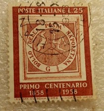 Francobollo poste italiane usato  Sale