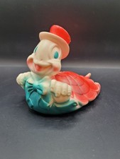 Brinquedo de banho 1955 Sun Rubber Company tartaruga vermelha e azul-petróleo - AINDA GUINCHA! comprar usado  Enviando para Brazil