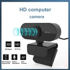 Câmera de computador webcam 1080P HD USB com microfone foco automático para PC laptop vídeo ao vivo comprar usado  Enviando para Brazil