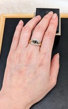Bague sertie saphirs d'occasion  Les Mureaux
