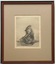 Rembrandt framed etching for sale  San Bruno