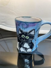 Caneca KAREN FIORINO CERÂMICA gato e rato argila Lick Creek cerâmica arte popular 2010 comprar usado  Enviando para Brazil