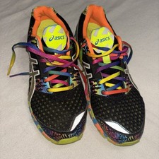 Tênis Asics preto multicolorido gel amortecimento Noosa Tri 8 com cadarço masculino tamanho 9, usado comprar usado  Enviando para Brazil