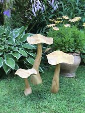 Wooden garden mushrooms for sale  BRAINTREE