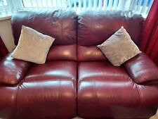 Seater leather sofa for sale  PLYMOUTH