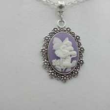 Fairy cameo necklace for sale  WOODBRIDGE