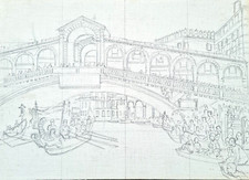 Rialto bridge drawing for sale Rialto bridge drawing for sale  PORTSMOUTH