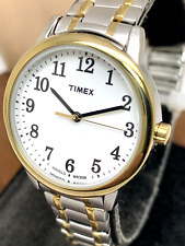 Usado, Relógio feminino Timex TW2P78700 quartzo indiglo dois tons mostrador branco pulseira de expansão comprar usado  Enviando para Brazil